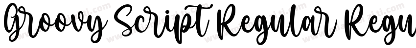Groovy Script Regular Regular字体转换